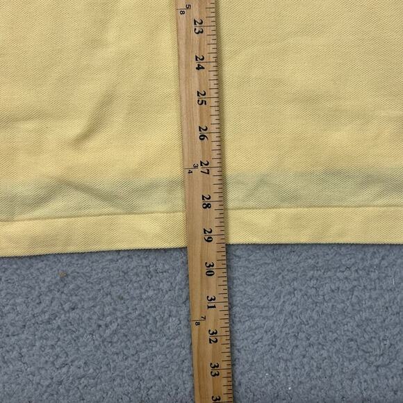 Izod Club‎ Polo Men S Yellow Short Sleeve Collared Polo Shirt Preppy Nerdy NEW - Picture 10 of 13